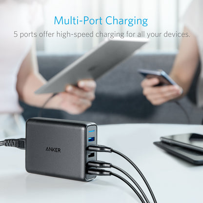 Anker PowerPort Speed 5 Universal Black AC Indoor