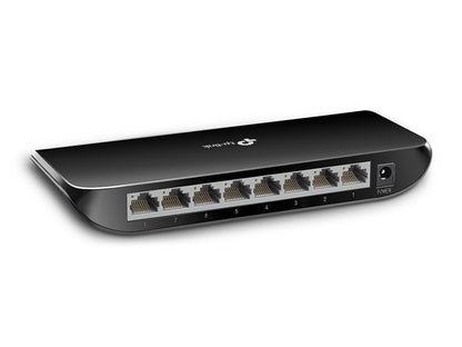 TP-Link TL-SG1008D network switch Unmanaged Gigabit Ethernet (10/100/1000) Black