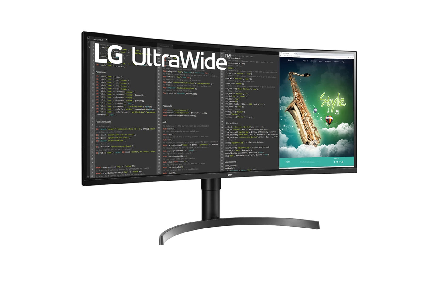 LG 35WN75CP-B LED display 88.9 cm (35") 3440 x 1440 pixels UltraWide Quad HD Black