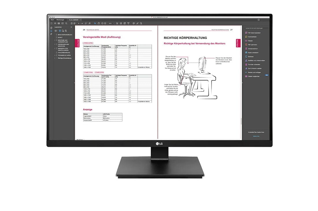 LG 27BN65QP-B computer monitor 68.6 cm (27") 2560 x 1440 pixels Quad HD LCD Black