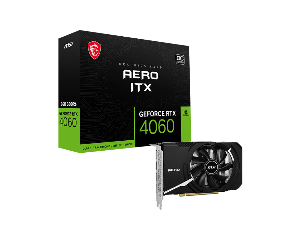 MSI AERO GeForce RTX 4060 ITX 8G OC NVIDIA 8 GB GDDR6