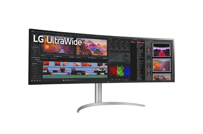 LG 49BQ95C-W computer monitor 124.5 cm (49") 5120 x 1440 pixels UltraWide Dual Quad HD White