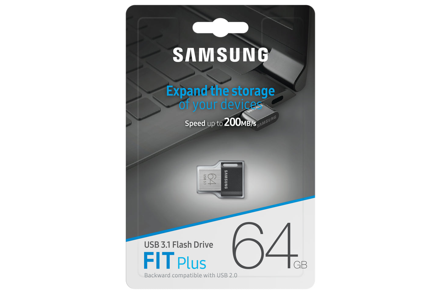 Samsung MUF-64AB USB flash drive 64 GB USB Type-A 3.2 Gen 1 (3.1 Gen 1) Grey, Silver