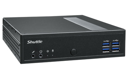 Shuttle XPC slim Barebone DL30N, Intel N100, 1x DDR5, 2x LAN (2x 2.5Gbit), 2xCOM,1xHDMI,1xDP, 1x VGA, fanless, 24/7 permanent operation