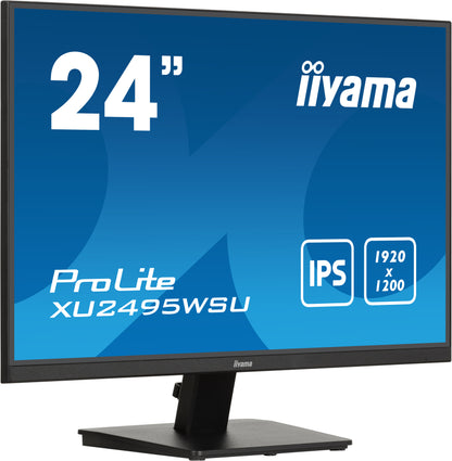 iiyama ProLite XU2495WSU-B7 computer monitor 61 cm (24") 1920 x 1200 pixels 4K Ultra HD LED Black