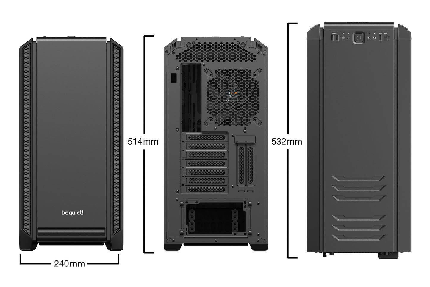 be quiet! Silent Base 601 Midi Tower Black