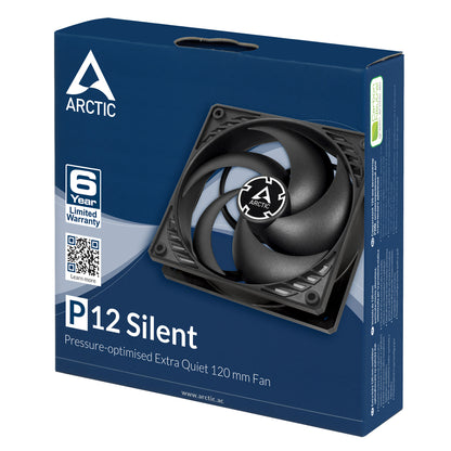 ARCTIC P12 Silent - Pressure-optimised Extra Quiet 120 mm Fan