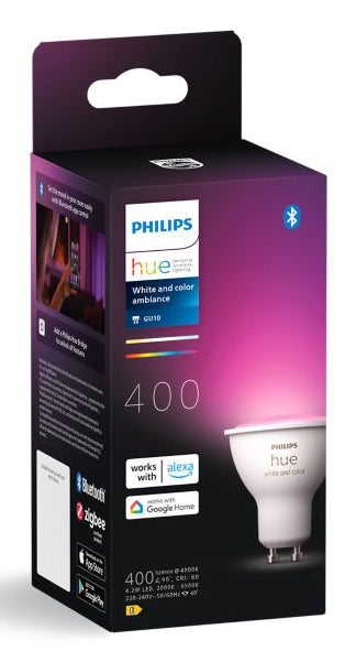 Philips Hue White and colour ambience GU10 Smart lighting spot 4.2 W