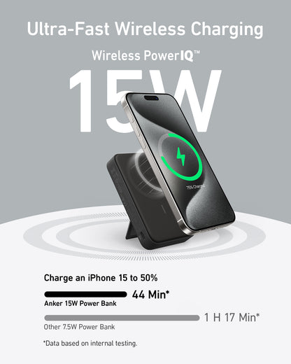 Anker 633 10000 mAh Wireless charging Black