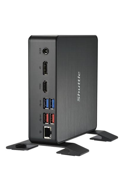 Shuttle XPC Nano PC NC40U7, Intel Core i7-1255U, 1x HDMI, 1x DP,1xUSB-C/DP, 6x USB3.2, 1x 2.5" bay, 2x M.2, 1x LAN, RAID, 24/7 permanent operation, incl. VESA & Stand