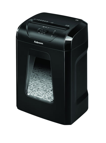 Fellowes Powershred 12C paper shredder Cross shredding 22.5 cm Black