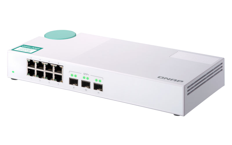 QNAP QSW-308S network switch Unmanaged Gigabit Ethernet (10/100/1000) White