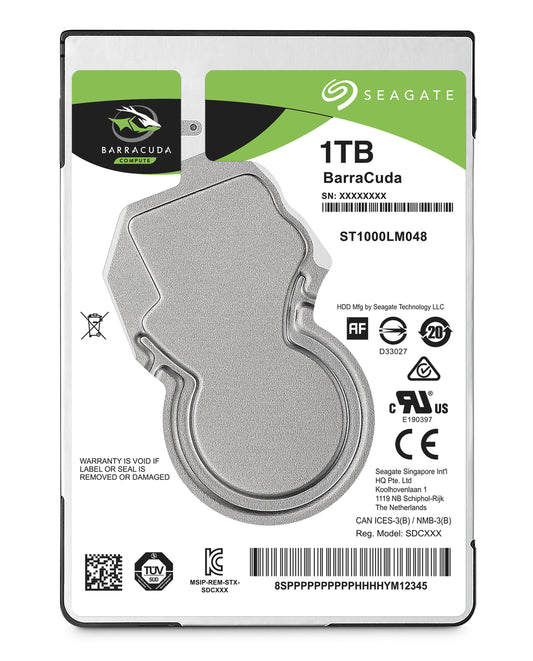 Seagate Barracuda 2.5" internal hard drive 1 TB 5400 RPM 128 MB 2.5" Serial ATA III