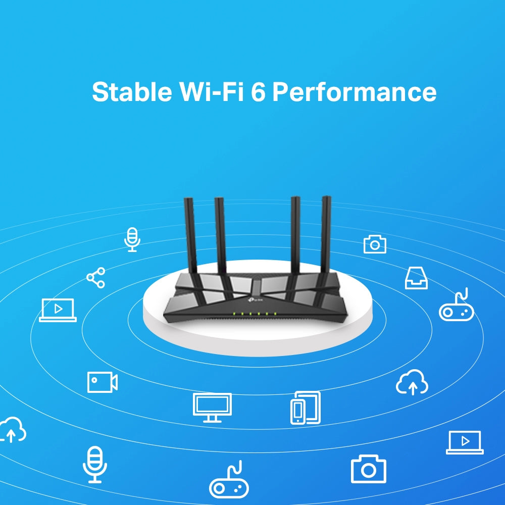 TP-Link Archer AX1500 Dual-Band Wi-Fi 6 Router, Black