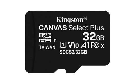 Kingston Technology 32GB micSDHC Canvas Select Plus 100R A1 C10 Card + ADP