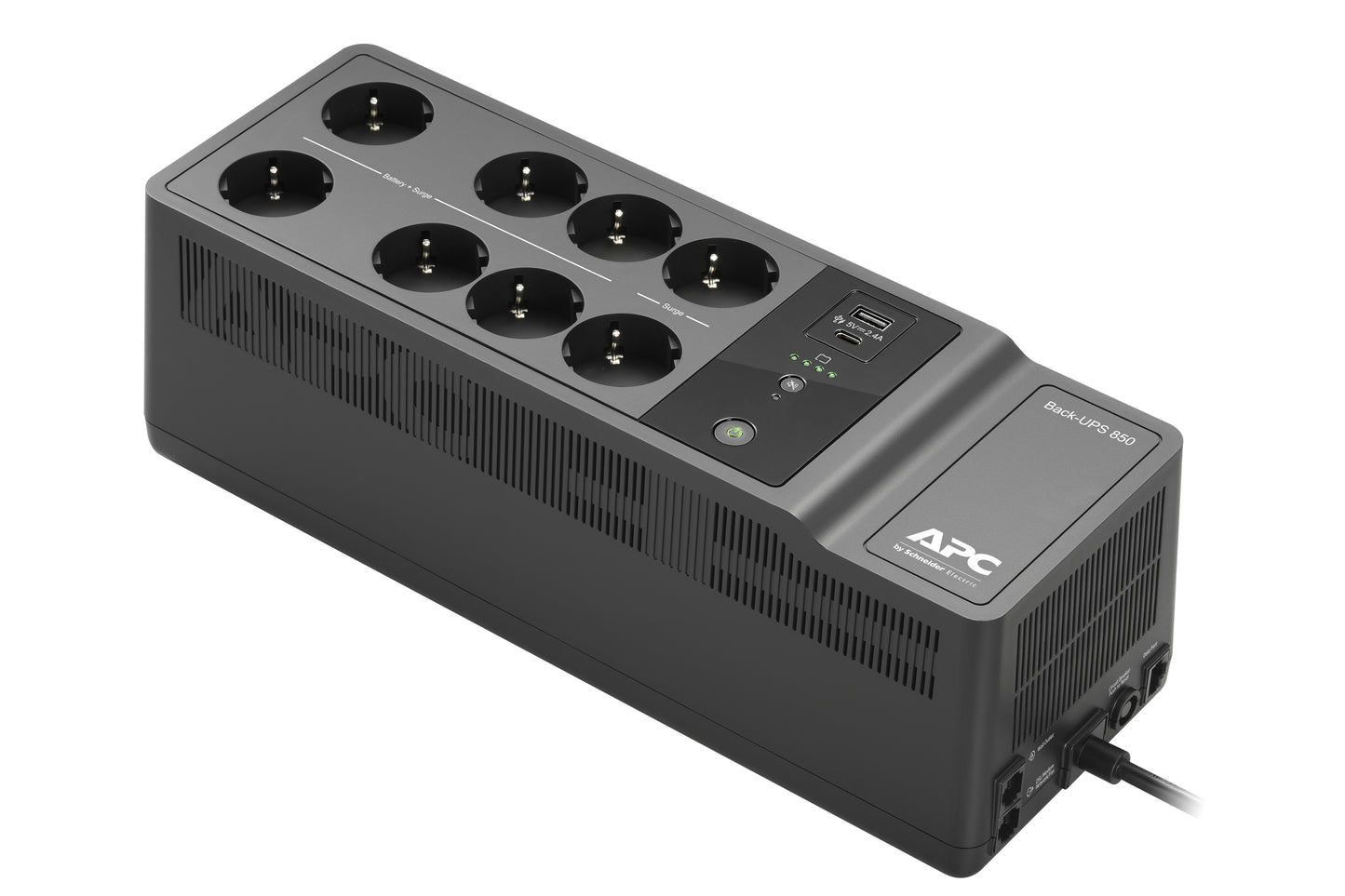 APC Back-UPS BE850G2-GR - Emergency power supply 8x socket, 850VA, 2 USB chargers, 1 USB data port