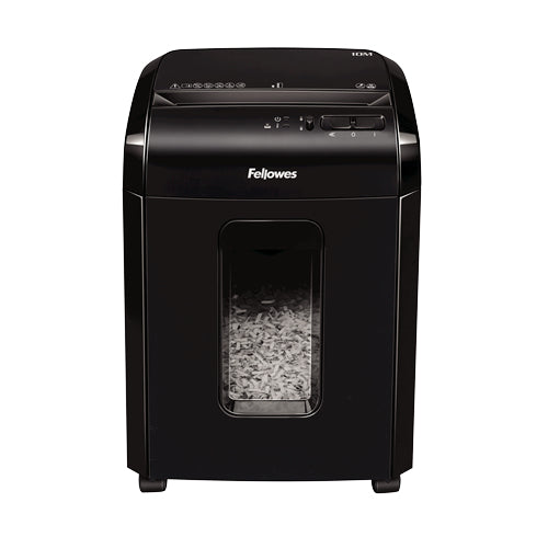 Fellowes Powershred 10M paper shredder Micro-cut shredding Black