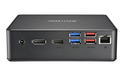 Shuttle XPC Nano PC NC40U5, Intel Core i5-1235U, 1x HDMI, 1x DP,1xUSB-C/DP, 6x USB3.2, 1x 2.5" bay, 2x M.2, 1x LAN, RAID, 24/7 permanent operation, incl. VESA & Stand