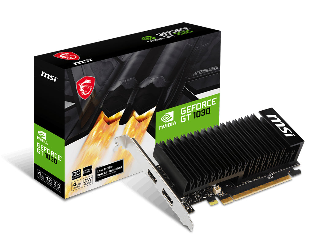 MSI GeForce GT 1030 4GHD4 LP OC NVIDIA 4 GB GDDR4