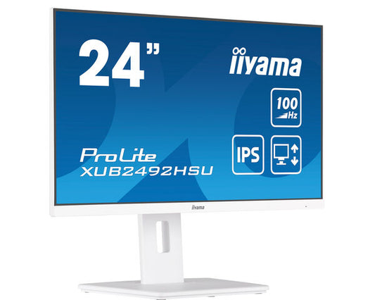 iiyama XUB2492HSU-W6 computer monitor 60.5 cm (23.8") 1920 x 1080 pixels Full HD LED White