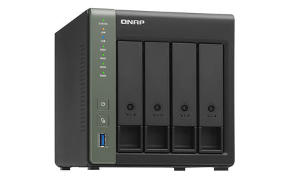 QNAP TS-431X3 NAS Tower Annapurna Labs Alpine AL-314 4 GB DDR3 0 TB QNAP Turbo System Black