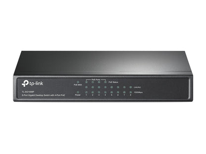 TP-Link TL-SG1008P network switch Unmanaged Gigabit Ethernet (10/100/1000) Power over Ethernet (PoE) Hazelnut