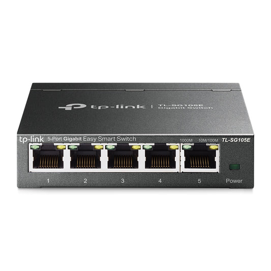 TP-Link TL-SG105E network switch Managed L2 Gigabit Ethernet (10/100/1000) Black