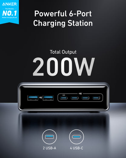 Anker A2683341 mobile device charger Universal Black Fast charging Indoor