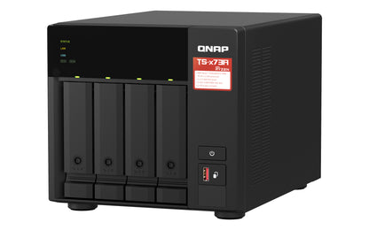 QNAP TS-473A NAS Tower Ryzen Embedded V1500B 8 GB DDR4 0 TB QNAP Turbo System Black