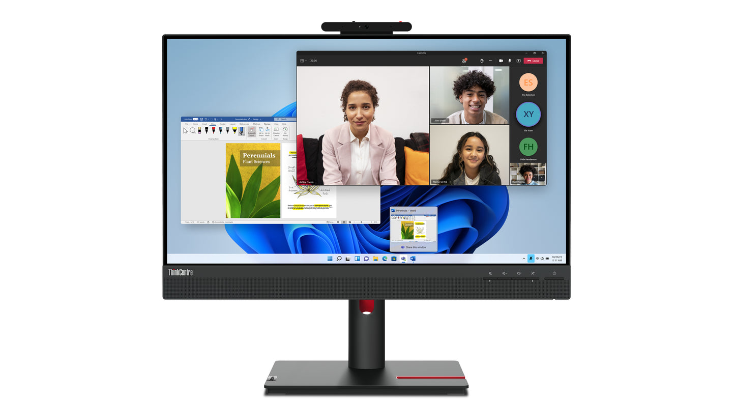 Lenovo ThinkCentre Tiny-In-One 24 LED display 60.5 cm (23.8") 1920 x 1080 pixels Full HD Black