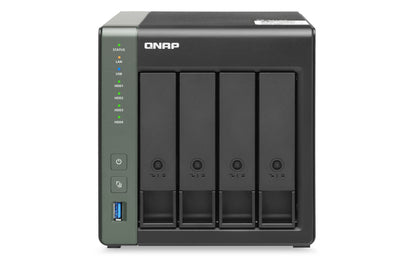 QNAP TS-431X3 NAS Tower Annapurna Labs Alpine AL-314 4 GB DDR3 0 TB QNAP Turbo System Black