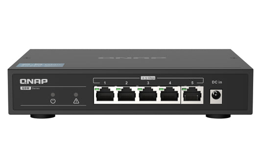 QNAP QSW-1105-5T network switch Unmanaged Gigabit Ethernet (10/100/1000) Black