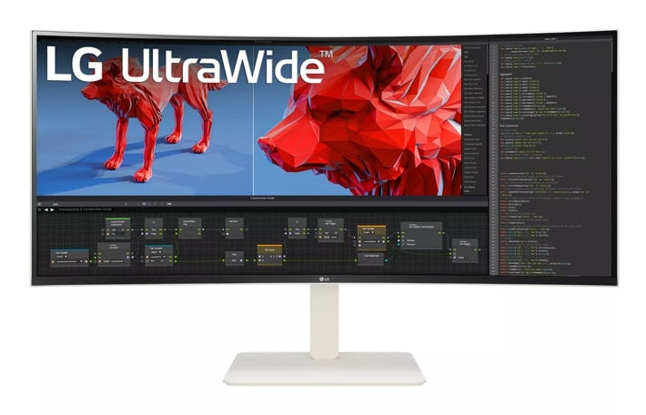 LG 38WR85QC-W computer monitor 96.5 cm (38") 3840 x 1600 pixels UltraWide Quad HD LCD White