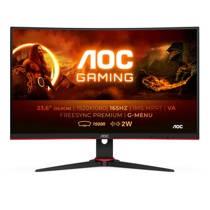 AOC G2 C24G2AE/BK computer monitor 59.9 cm (23.6") 1920 x 1080 pixels Full HD LED Black, Red