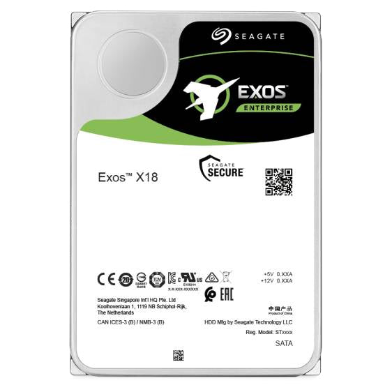 Seagate Exos X18 internal hard drive 16 TB 7200 RPM 256 MB 3.5" SAS