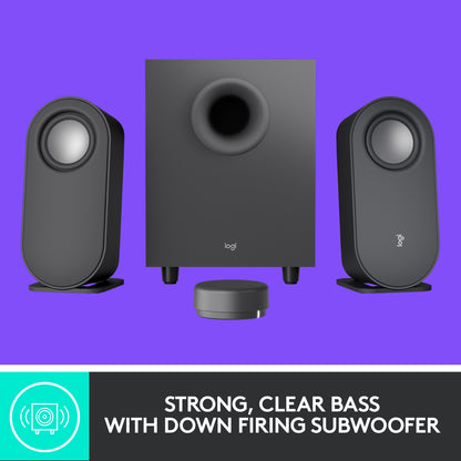 Logitech Z407 Bluetooth computer speakers with subwoofer and wireless control