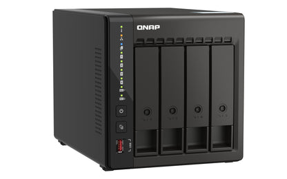 QNAP TS-453E NAS Tower Intel® Celeron® J6412 8 GB 0 TB QNAP QTS Black