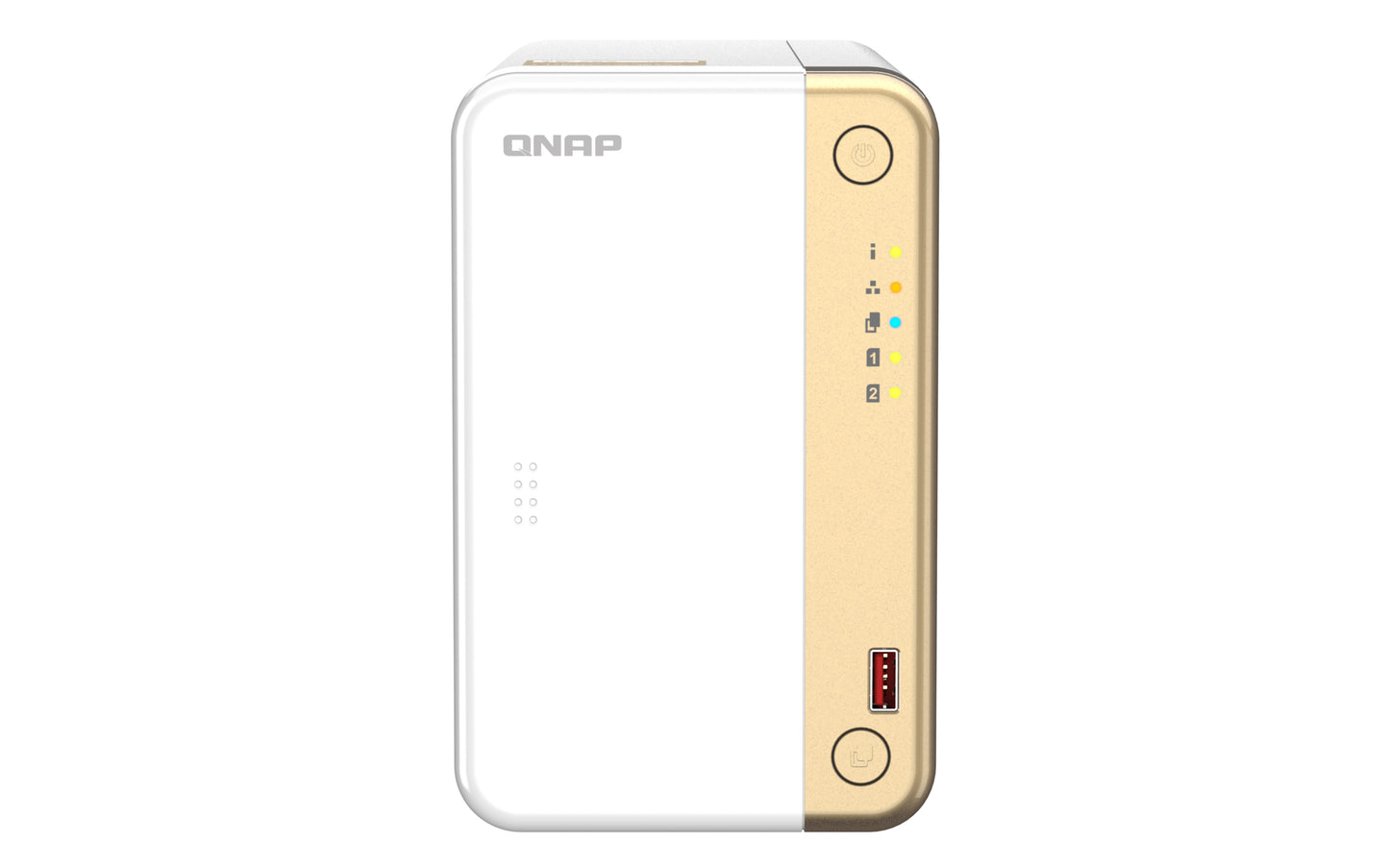 QNAP TS-262 NAS Tower Intel® Celeron® N4505 4 GB 0 TB QNAP QTS Gold, White