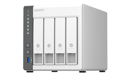 QNAP TS-433 NAS Tower ARM Cortex-A55 4 GB 0 TB QNAP QTS White