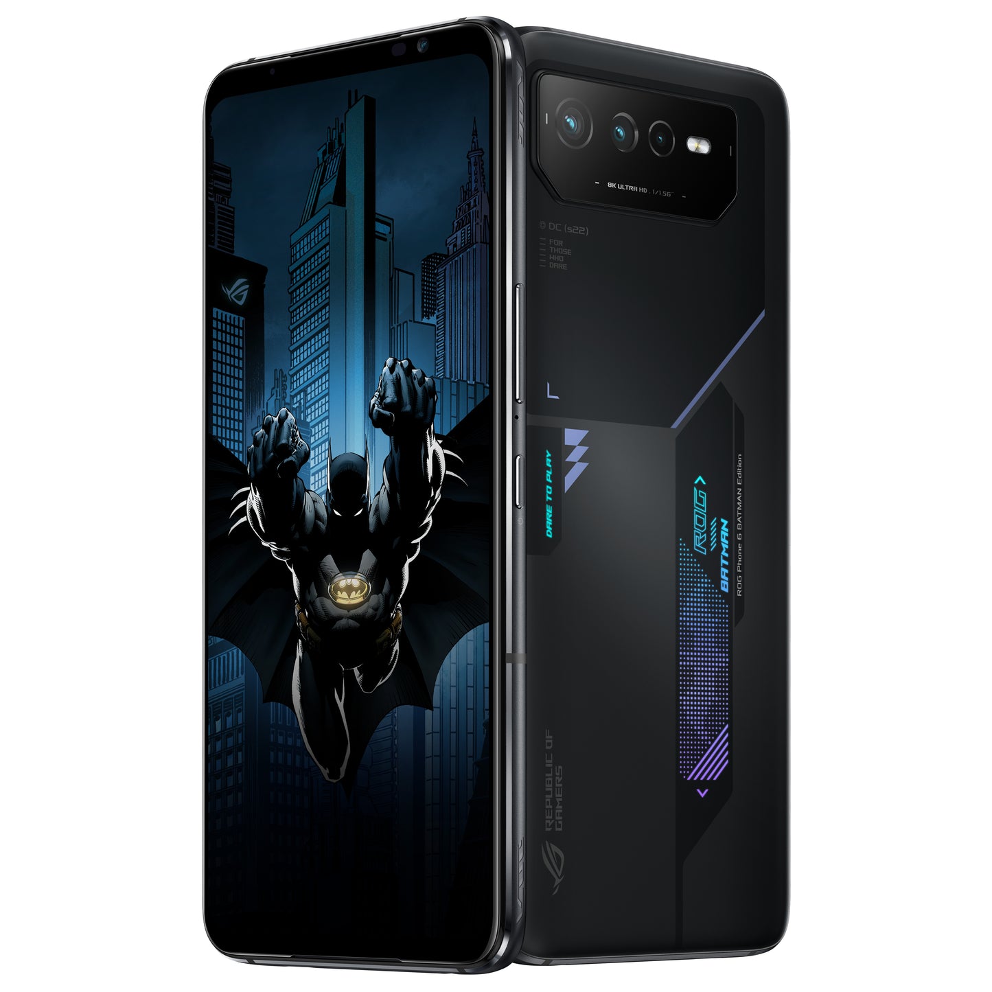 ASUS ROG Phone 6 BATMAN Edition 17.2 cm (6.78") Dual SIM Android 12 5G USB Type-C 12 GB 256 GB 6000 mAh Black