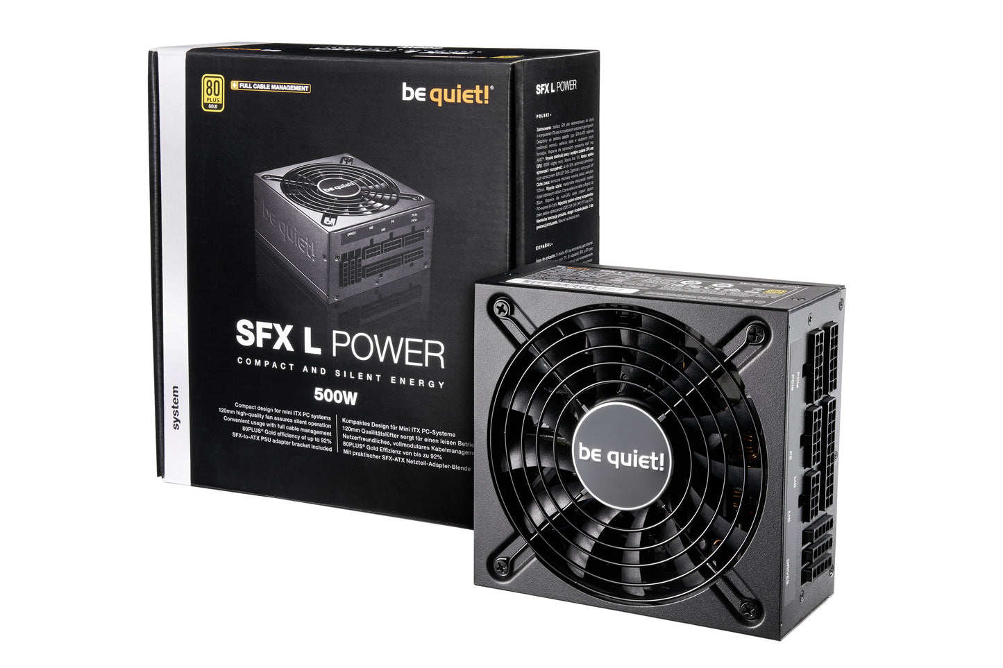 be quiet! SFX L Power power supply unit 500 W 20+4 pin ATX Black