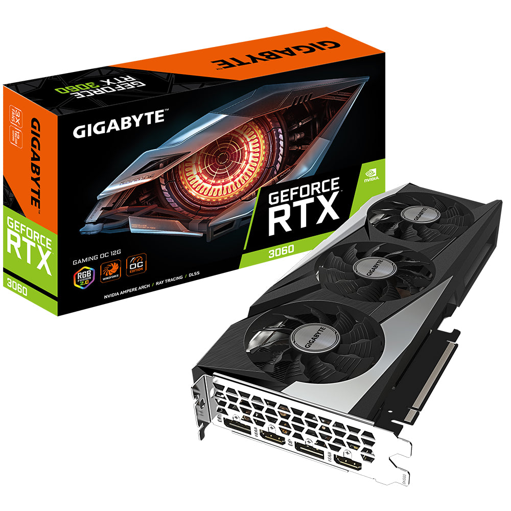 GIGABYTE GAMING GeForce RTX 3060 OC 12G (rev. 2.0) NVIDIA 12 GB GDDR6