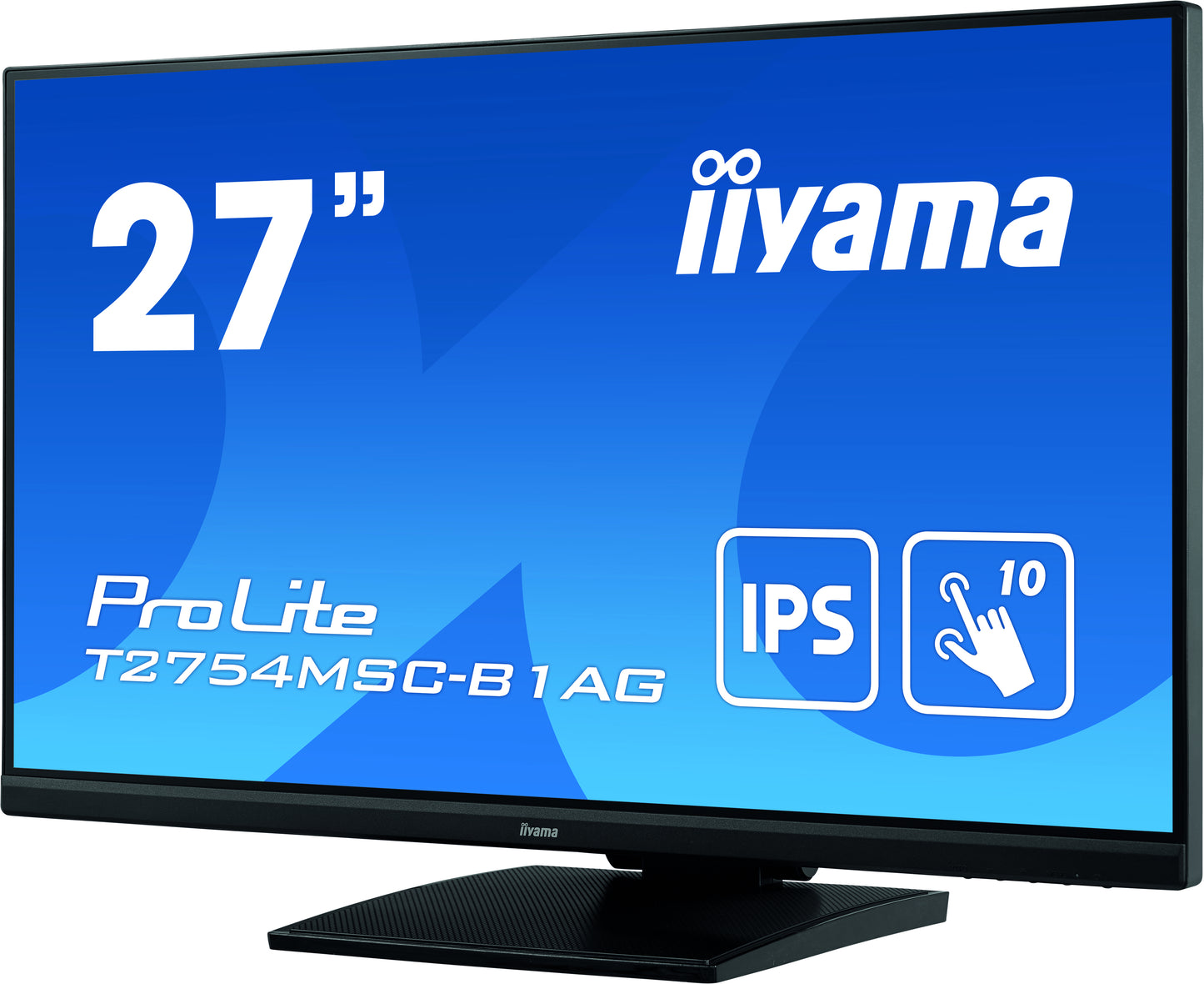 iiyama ProLite T2754MSC-B1AG computer monitor 68.6 cm (27") 1920 x 1080 pixels Full HD LED Touchscreen Multi-user Black