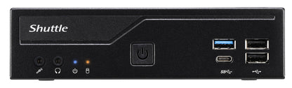 Shuttle Slim PC DH610 , S1700, 1x HDMI, 2x DP , 1x 2.5", 2x M.2, 2x LAN (Intel 1G + 2.5G), 2x COM, 24/7 permanent operation, incl. VESA