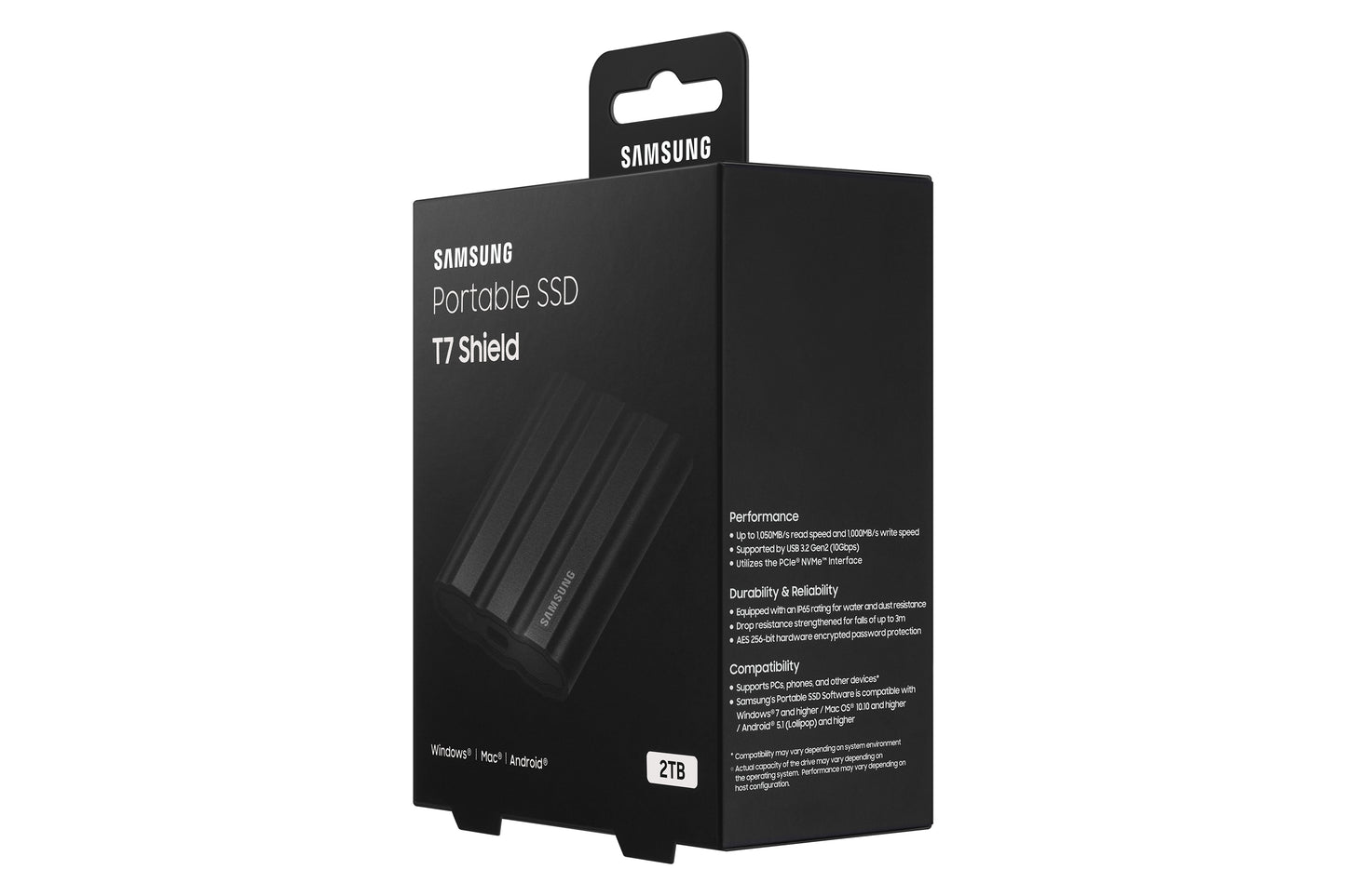 Samsung MU-PE2T0S 2 TB USB Type-C 3.2 Gen 2 (3.1 Gen 2) Black