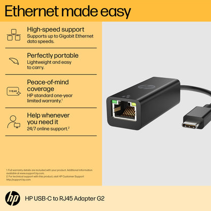 HP USB-C to RJ45 Adapter G2