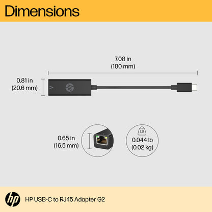 HP USB-C to RJ45 Adapter G2