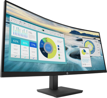 HP P34hc G4 computer monitor 86.4 cm (34") 3440 x 1440 pixels Quad HD LED Black