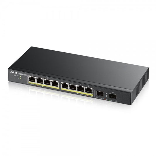 Zyxel GS1900-8HP v3 PoE Managed L2 Gigabit Ethernet (10/100/1000) Power over Ethernet (PoE) Black