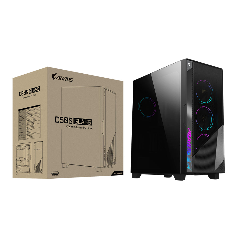 GIGABYTE GB-AC500G computer case Midi Tower Black